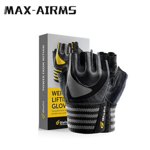 Maxairms 1 Pair Sports Gym Gloves Half Finger Breathable Weightlifting Fitness Gloves Dumbbell Weight lifting Gym Glove