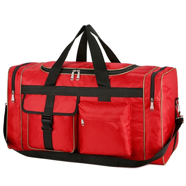 Waterproof Nylon Luggage Gym Bags Outdoor Bag Large Traveling Tas For Women Men Travel Dufflel Sac De Sport Handbags Sack XA15WD