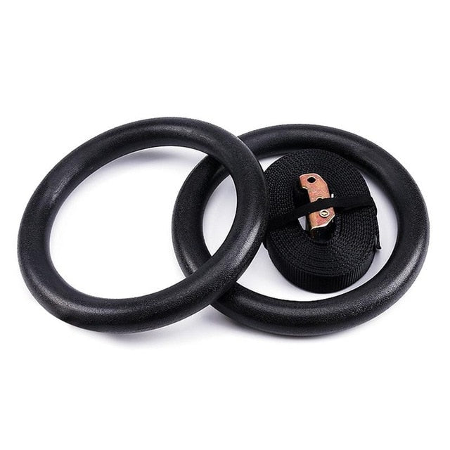 ABS Exercise Fitness Sports Rings Gymnastic Rings Gym Exercise Crossfit Pull Ups Muscle Ups Workout Integrated Fitness Equipment