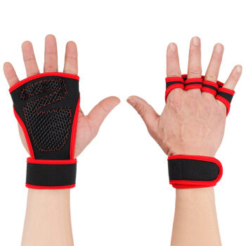New 1 Pair Weight Lifting Fitness Gloves Gym Gloves Women Men Protector Body Building Training Sports Hand Palm Grips Gymnastics