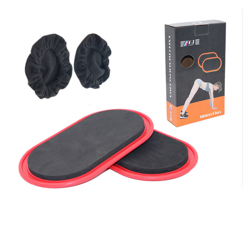 2PCS Gliding Tone Gliding Discs Slider Fitness Disc Exercise Sliding Plate For Yoga Gym Abdominal Core Training