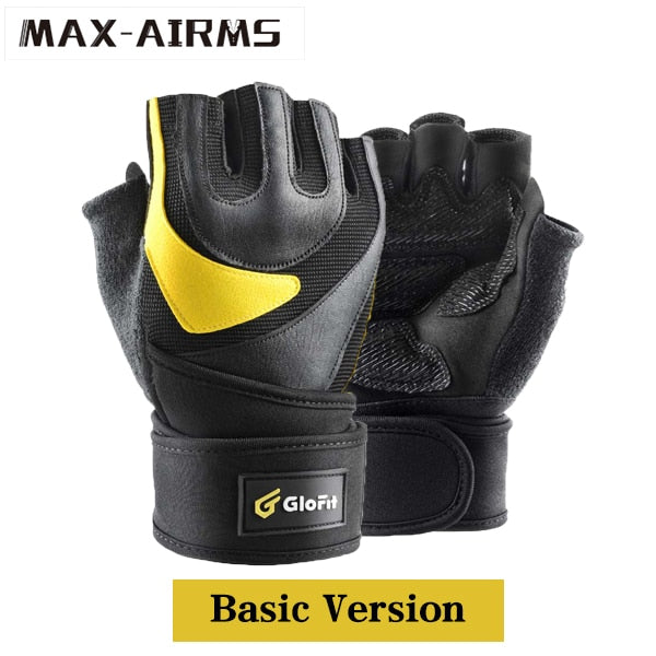 Maxairms 1 Pair Sports Gym Gloves Half Finger Breathable Weightlifting Fitness Gloves Dumbbell Weight lifting Gym Glove