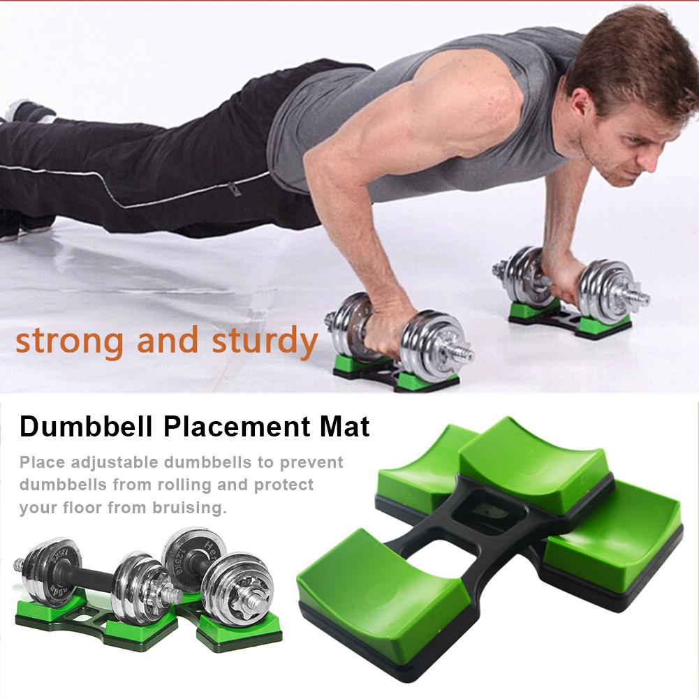 1Pair Dumbbell Bracket Dumbbell Placement Frame Stand Floor Protection Fitness Training Device for Household