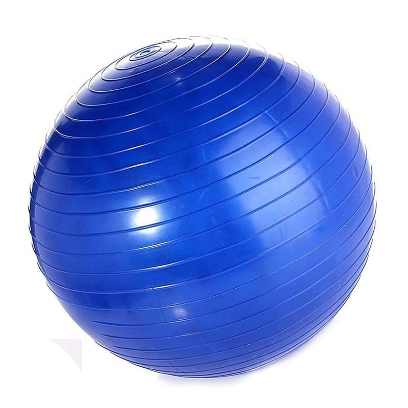 TOP!-Exercise Ball Yoga Ball Free Pump- Burst Resistant Fitness Balls,75 cm, Ideal for Yoga Pilaties Abs and Core Workouts (Bl