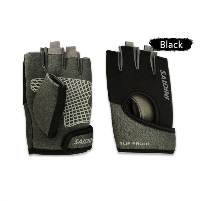 1 Pair Women Half Finger Weight Lifting Gloves Gym Fitness Sport Training Workout Wrist Gloves Weight Lifting Exercise Gloves