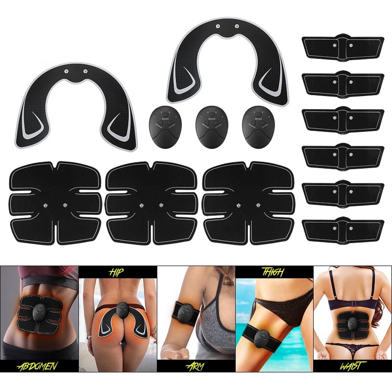 14PCS/Set Integrated Fitness Equipments Muscle Training Gear Hip Buttocks Lifting Smart Muscle ABS Hip Abs Muscle Stimulator Set
