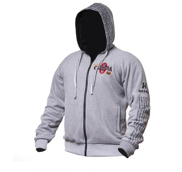 2019 Olympia Men's Gyms Hoodie Fitness Bodybuilding Sweatshirt Men's Fitness Jacket High Quality Cotton Hoodie Clothing