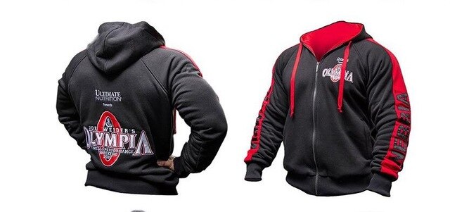 2019 Olympia Men's Gyms Hoodie Fitness Bodybuilding Sweatshirt Men's Fitness Jacket High Quality Cotton Hoodie Clothing