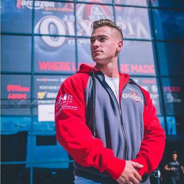 2019 Olympia Men's Gyms Hoodie Fitness Bodybuilding Sweatshirt Men's Fitness Jacket High Quality Cotton Hoodie Clothing
