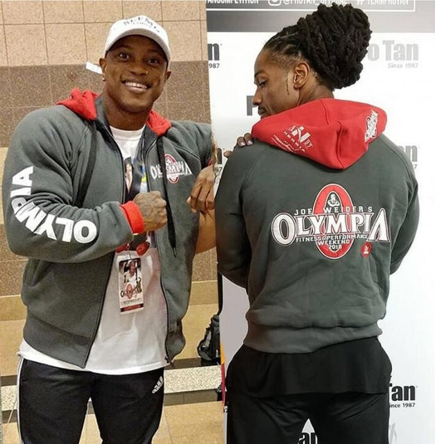 2019 Olympia Men's Gyms Hoodie Fitness Bodybuilding Sweatshirt Men's Fitness Jacket High Quality Cotton Hoodie Clothing