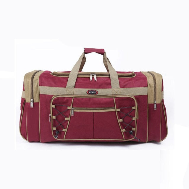 Waterproof Nylon Luggage Gym Bags Outdoor Bag Large Traveling Tas For Women Men Travel Dufflel Sac De Sport Handbags Sack XA15WD