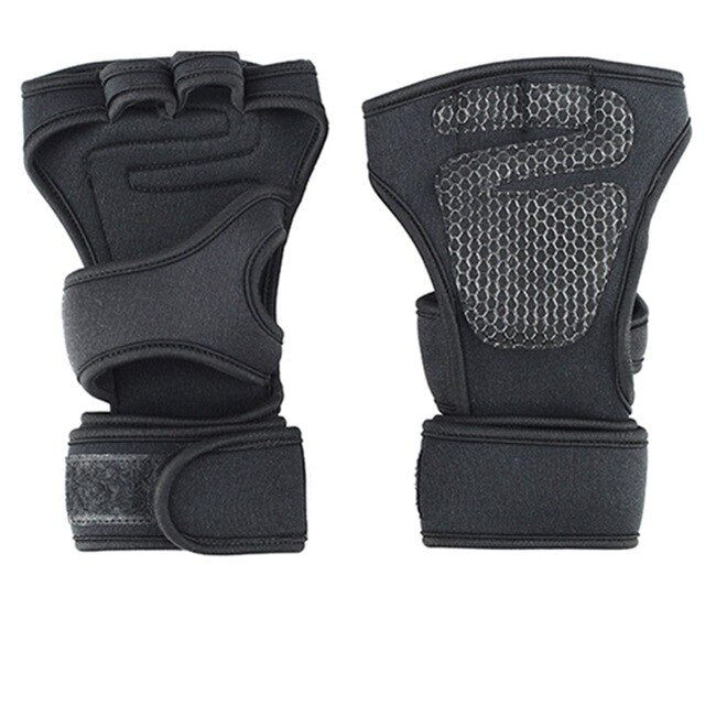 1 Pair Weight Lifting Gloves Silicone Anti-slip Gym Gloves for Pull Ups Cross Training Fitness Bodybuilding Sport Gloves