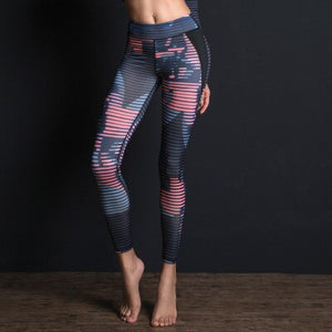 New Sportswear Ladies Suit Four-piece Printing Sports Fitness Clothes Jacket Long-sleeved zipper Women's Clothing Yoga Set